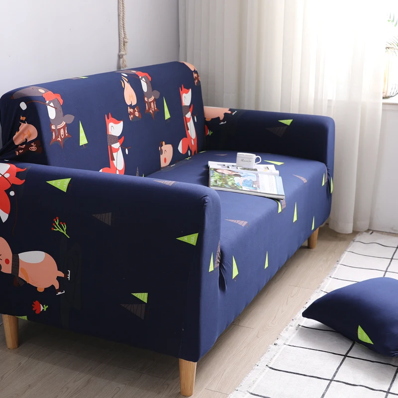 Эластичный чехол для дивана с цветочным принтом плотная накидка полноразмерный