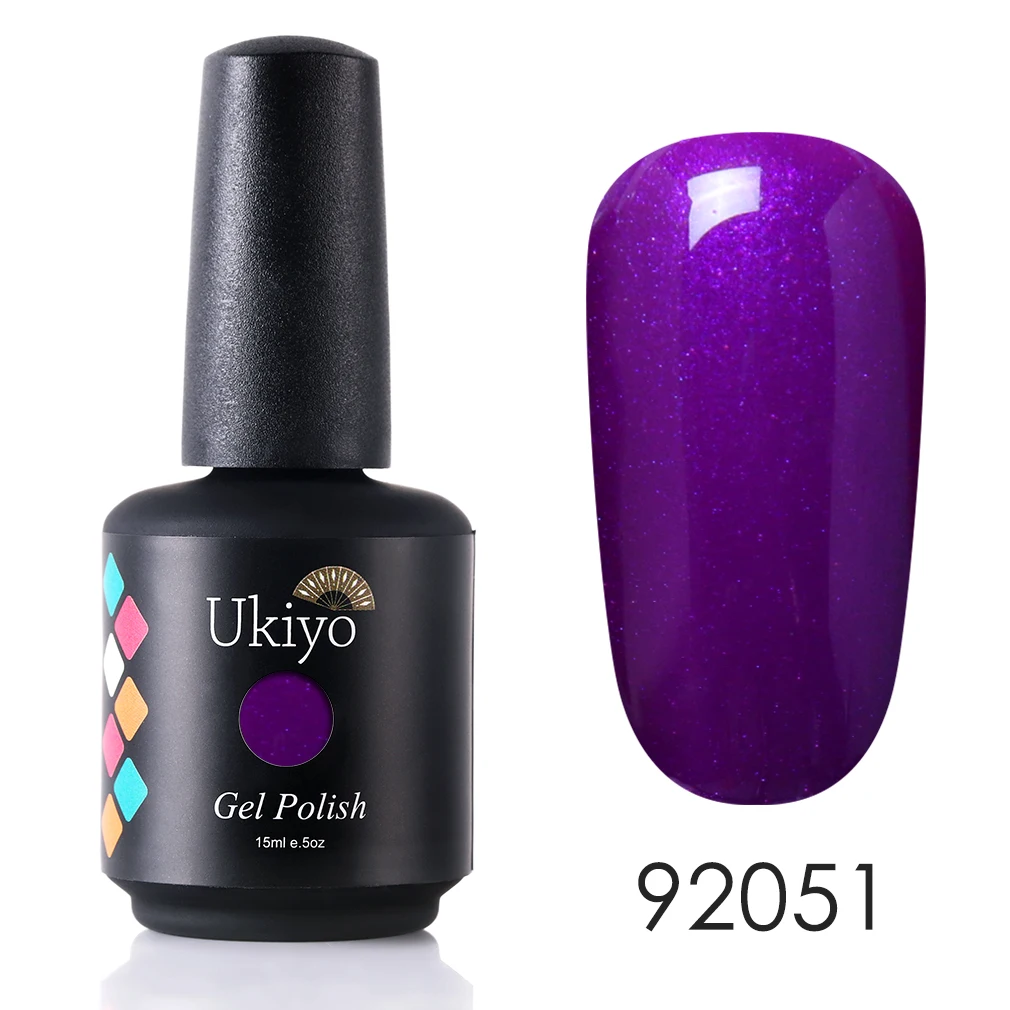 H92051 Ukiyo 15 мл Чистый Цвет Гель-лак для ногтей Vernis полуперманентный УФ-гель для ногтей впитывающий Гель-лак для ногтей - Цвет: H92051