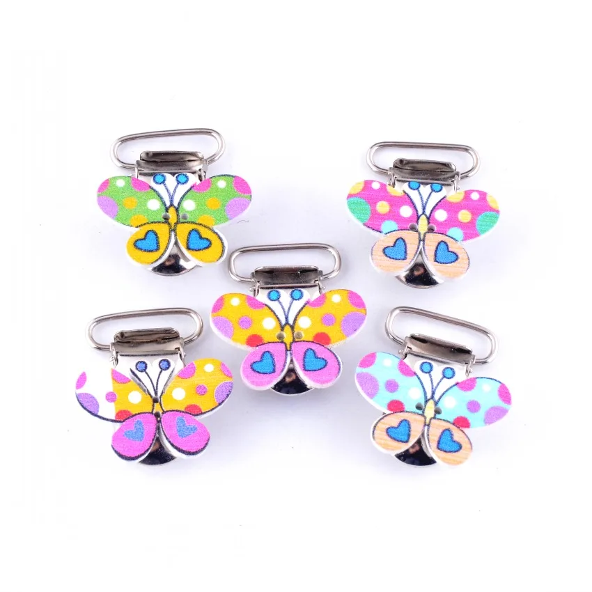 Бесплатная доставка розничная продажа 2 шт. детские соски с зажимами дерево