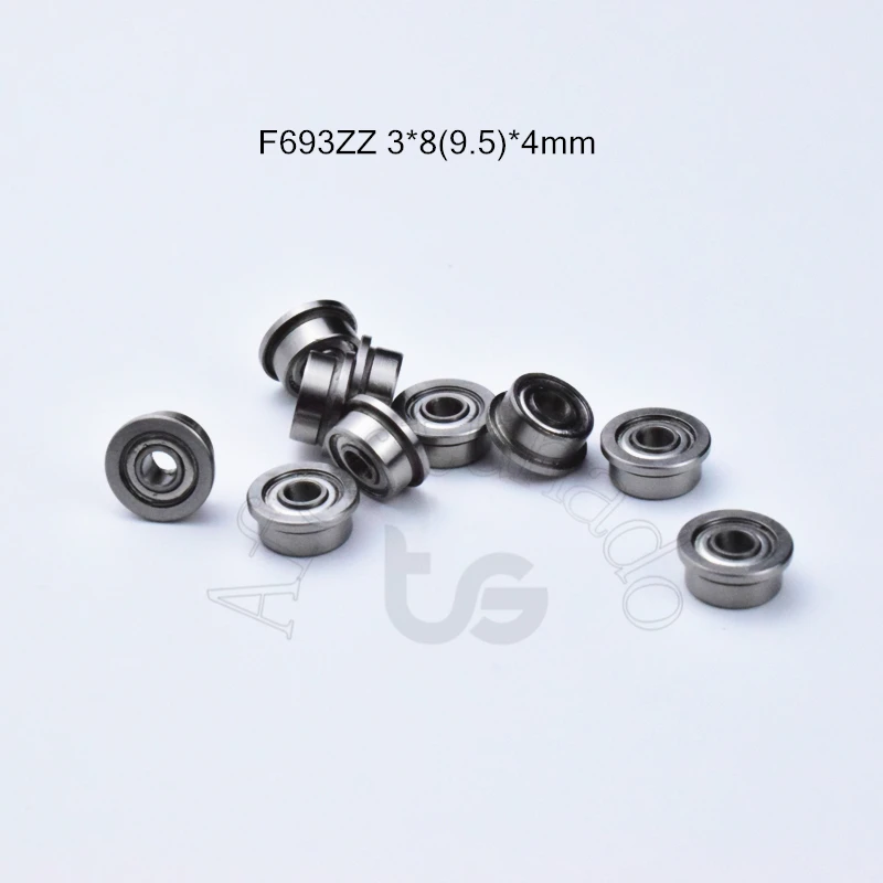 F693ZZ 3*8 (9 5) * 4 мм 10 шт. фланцевый подшипник 693 металлические герметичные Бесплатная