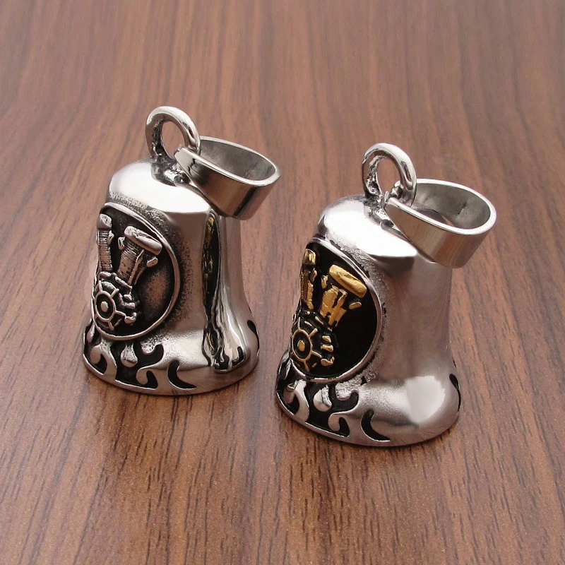 Ожерелье с подвеской в стиле панк из нержавеющей стали 316L кулон виде большого