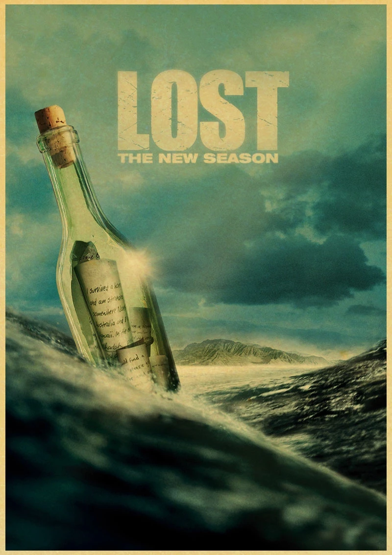A057 Американский сериал Lost diaries декоративная живопись/Декор стен/Бар плакат/крафт-бумага/Ретро плакат - Цвет: A057