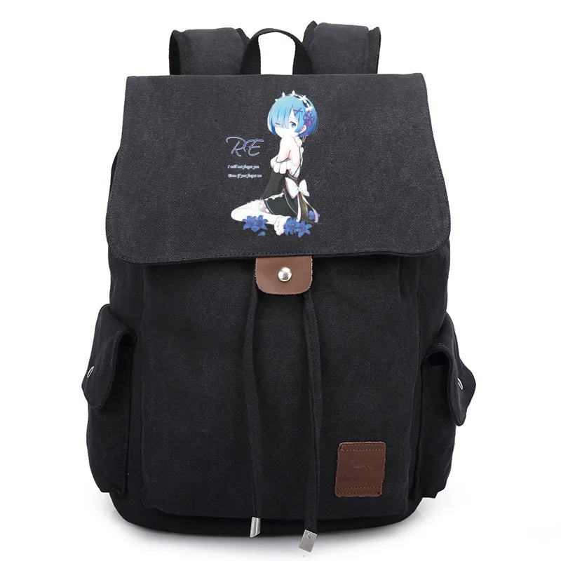 

Japan Anime Rewrite Cute Girl Ram Bag Backpack Rucksack Travel Canvas Book School Men Women Boy Girls Gift