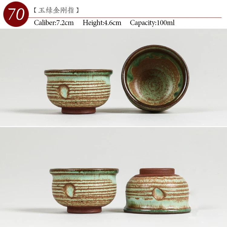

NO.070 Chinese high quality Ceramic tea cup 100ml Kung fu tea set porcelain Japanese Style Handmade teacup Small tea bowl