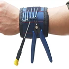 Магнитный браслет с сильными магнитами для крепления винтов, браслет для ногтей, ремень для поддержки инструментов электрика, 3 цвета