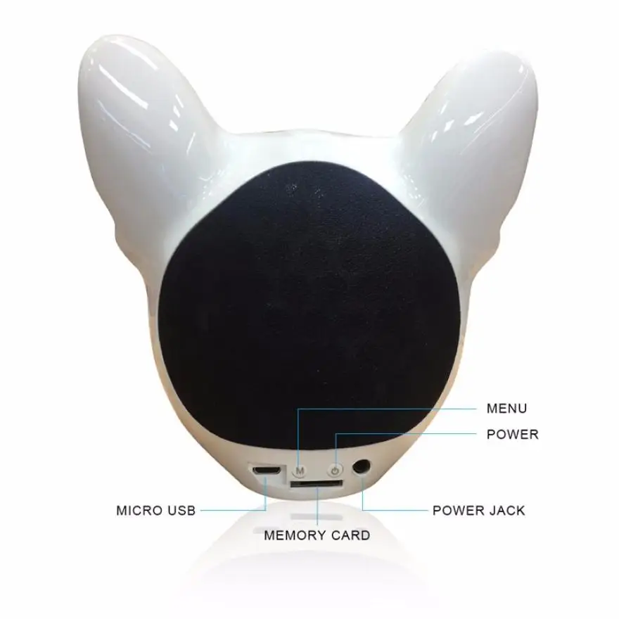 Портативный Беспроводной Bluetooth бульдог Динамик s MP3 плеер собака мини бумбокс для