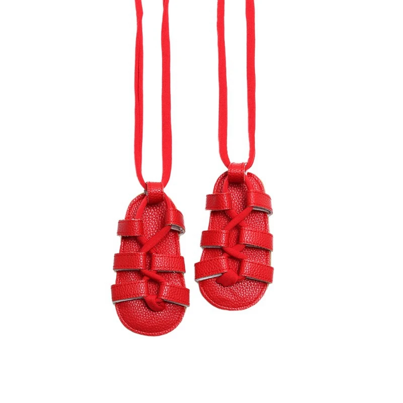 Infant Baby Girl Sandals PU Roman Flowers Girls Shoes Rubber Sole Summer |