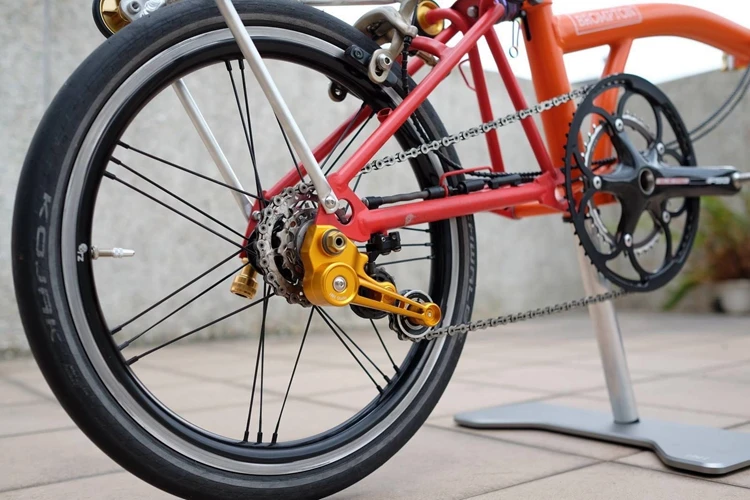 Фото H & H легкий натяжитель цепи из алюминиевого сплава для велосипеда Brompton №5