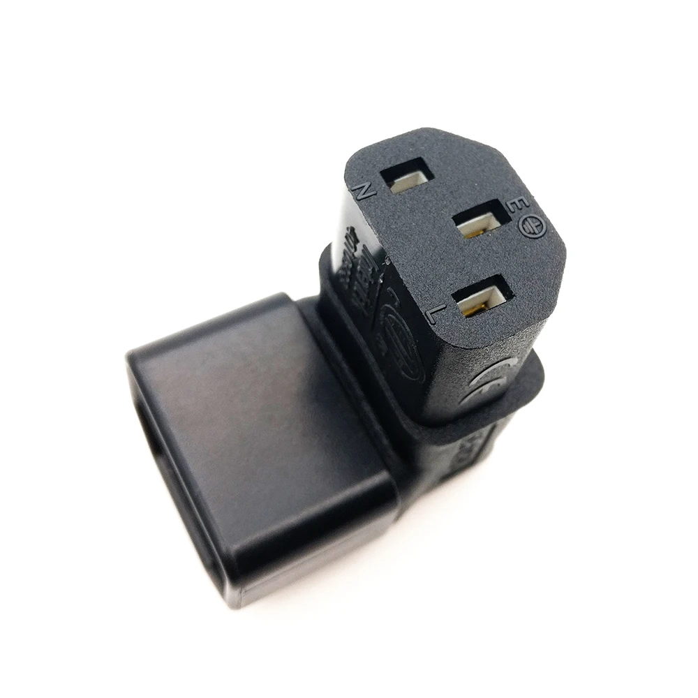 Разъемы IEC 320 C14 C13 под углом вверх адаптер питания преобразующий штекер IEC320 в