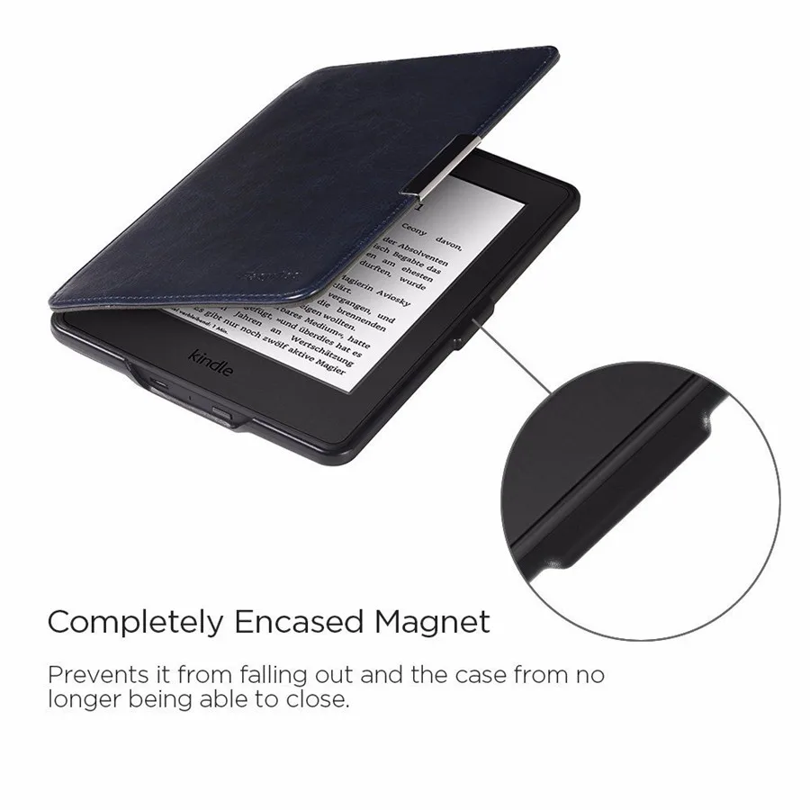 Easyacc Магнитный кожаный чехол для Amazon Kindle Paperwhite 2015 6 дюймовый с подставкой