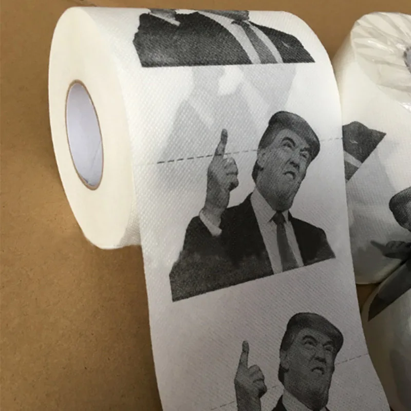 1 шт. 100 г Юмористическая туалетная бумага с Дональдом Трампом | Дом и сад