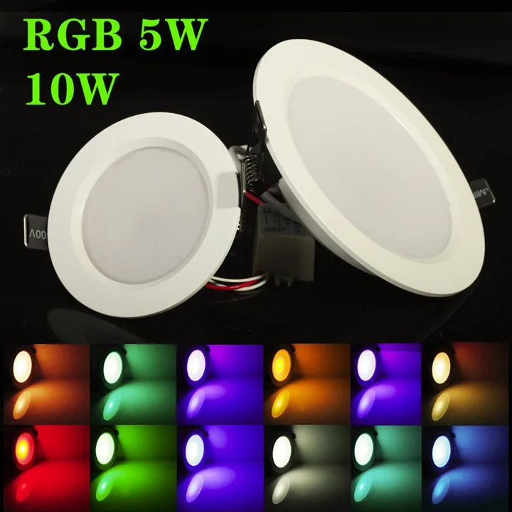Встраиваемая потолочная Светодиодная панель 4 шт. 5 Вт/10 Вт RGBW встраиваемая RGB