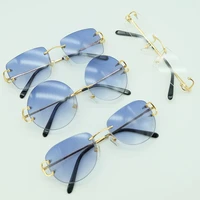 metal sunglasses rimless square big wire c sunglasses luxury mens sunglass 2021 carter sun glasses brand desinger shade for men