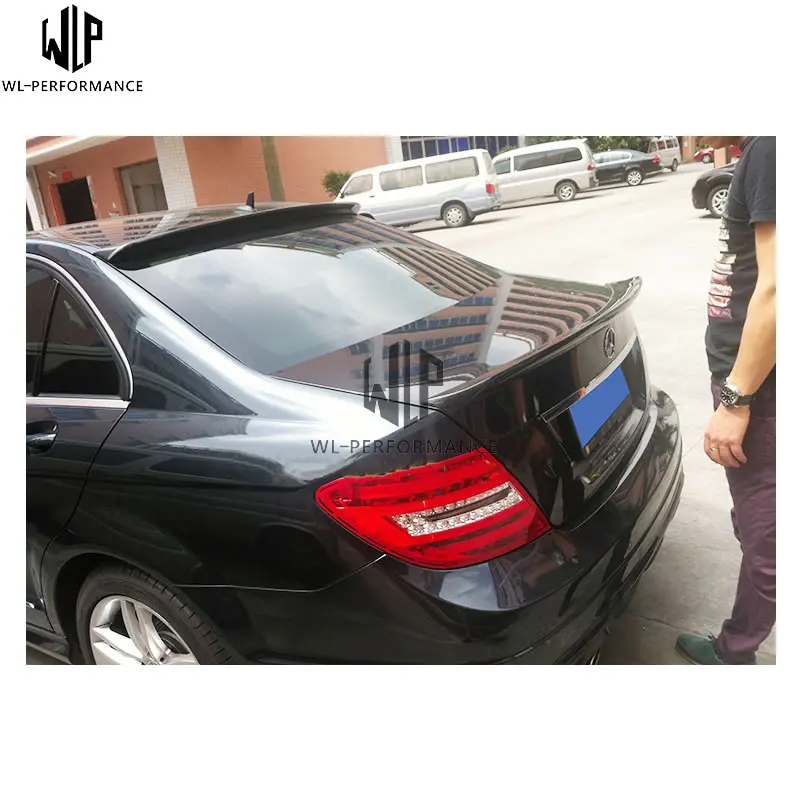 C Класс карбоновое волокно задние крылья багажник спойлер кузова автомобиля
