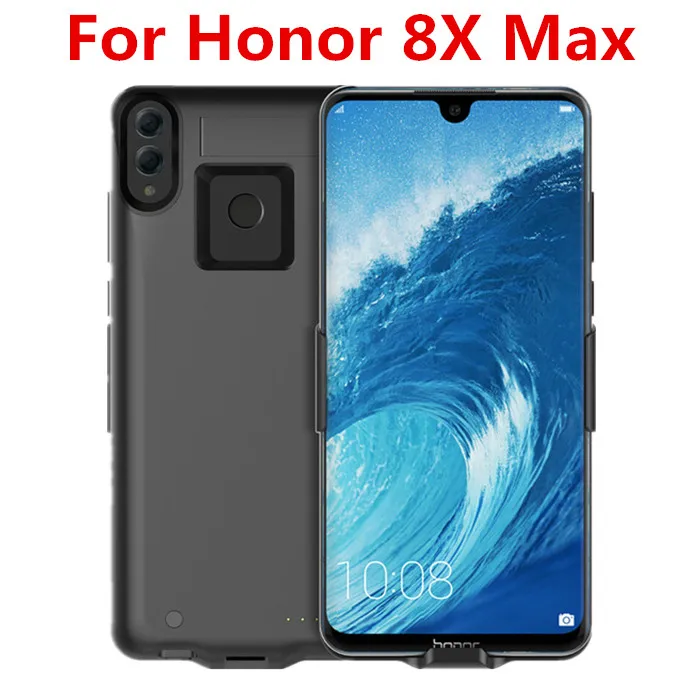 8X Max Black Для huawei Honor 8X 8X Max 6800 мАч чехол для зарядного устройства Расширенный резервный чехол с подставкой Чехол для зарядного устройства для Honor 8X Max чехол для аккумулятора - Цвет: 8X Max Black