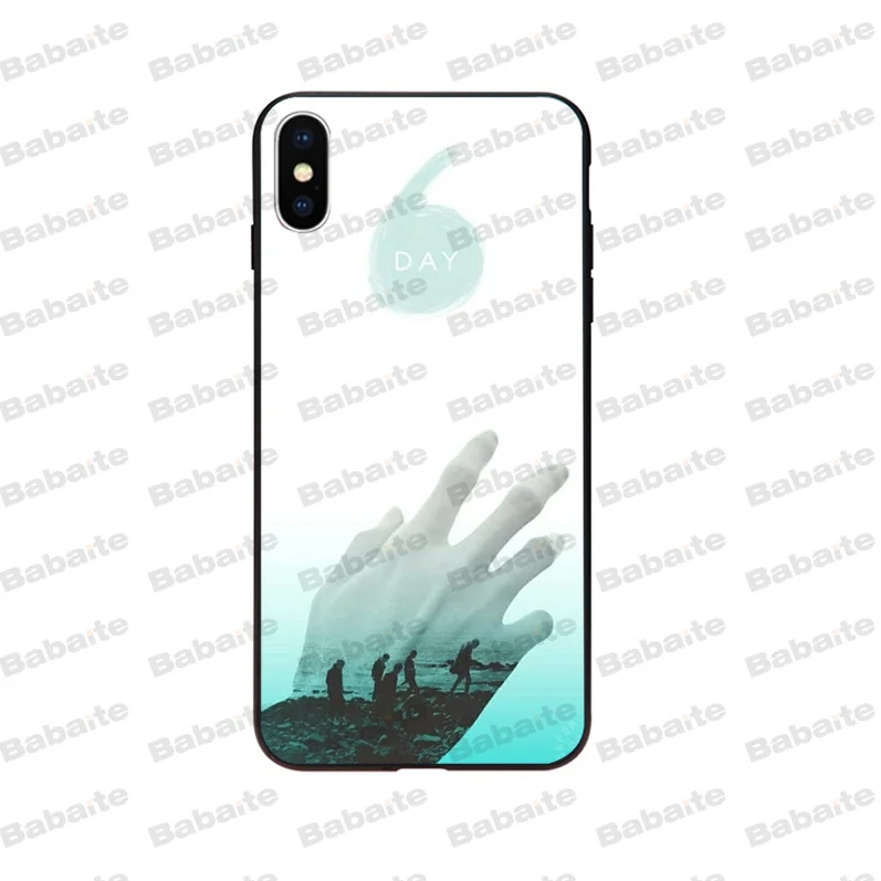 Babaite DAY6 мужской черный чехол для iPhone 5 5S SE 6 6S Plus 7 8 XR X XS MAX|Чехлы-накладки| |