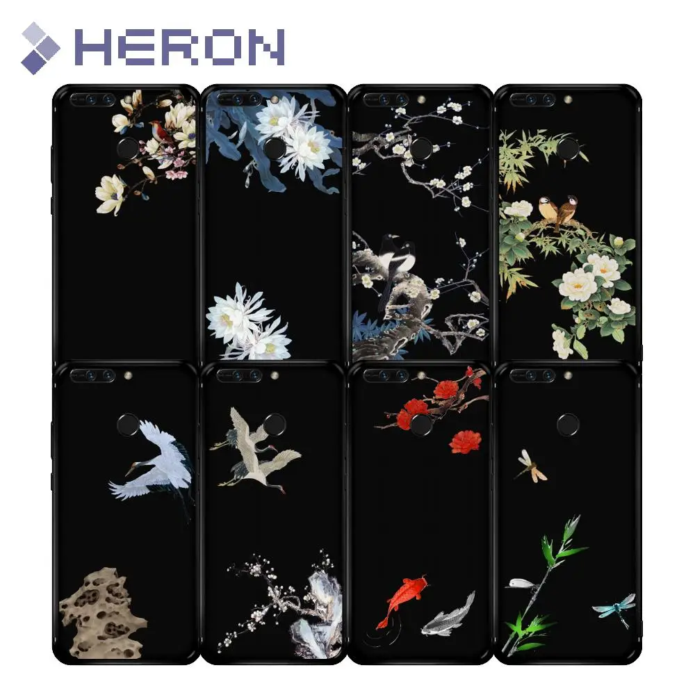 New Super UltraThin TPU Mate Silicon black Soft Phone hot Case For Huawei Honor 8 9 i Lite V9 V10 beautiful Shell Back Cover Bag |