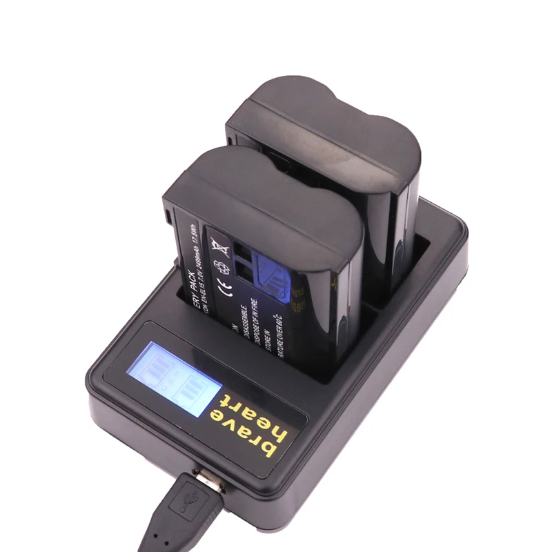 4 шт. EN-EL15 RU EL15 ENEL15 EL15A Батарейки+ ЖК-дисплей Dual USB Зарядное устройство для Nikon D600 D610 D600E D800 D800E D810 D7000 D7100 d750 V1