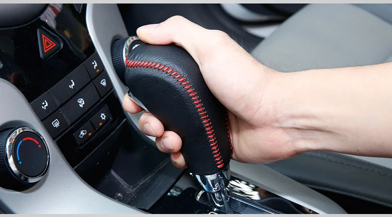 Бесплатная доставка кожаный чехол для рычага переключения передач редуктора