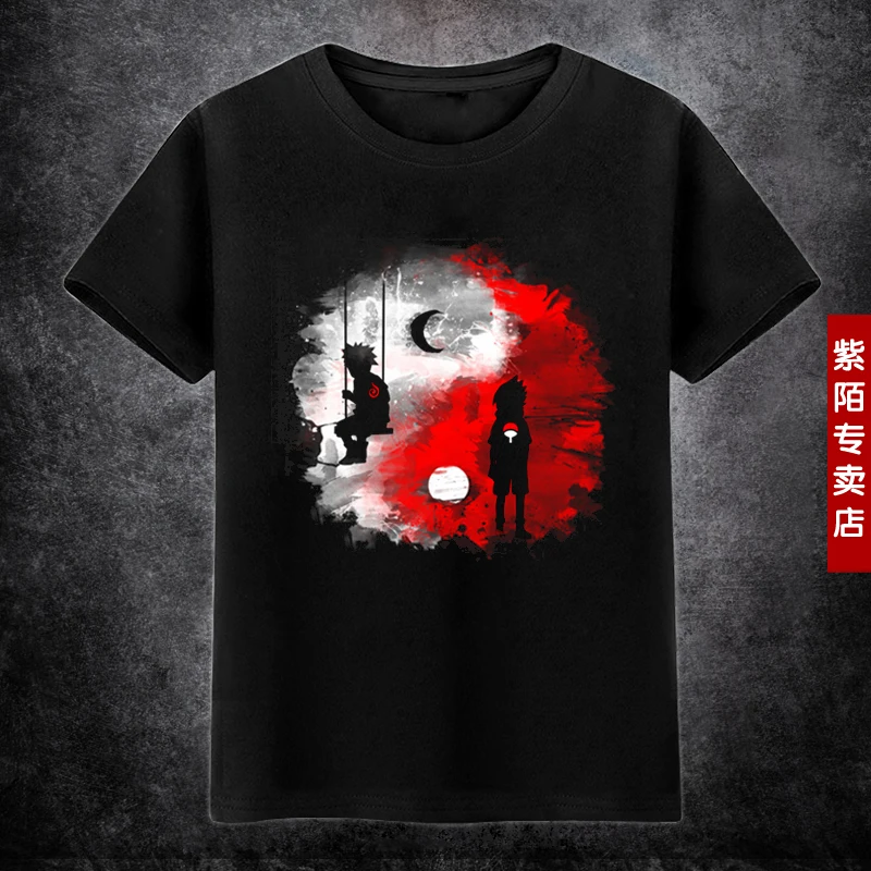 Футболка с короткими рукавами Наруто для мужчин и женщин Muye деревенский Chao Ming Renzo