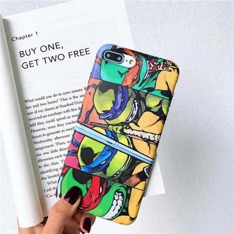 Подростковые мутанты Черепашки Ниндзя мягкая IMD крышка чехол для iPhone X XS Max XR 6 s 7 8