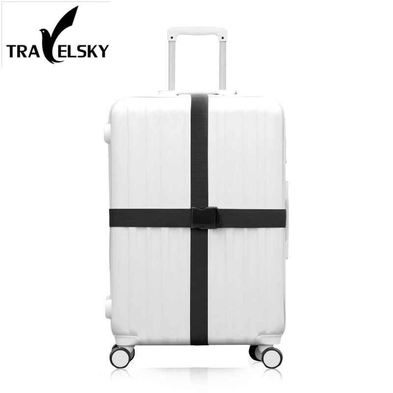 Travel Accessories Straps Strong Adjustable Nylon Buckle Luggage Belt 18&quot-34&quot Suitcase Strap 7 Colors Free Shipping | Багаж и