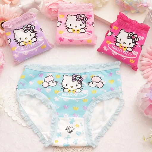 5 шт./лот мода дети трусики трусы для девочек девочка белье прекрасный мультфильм