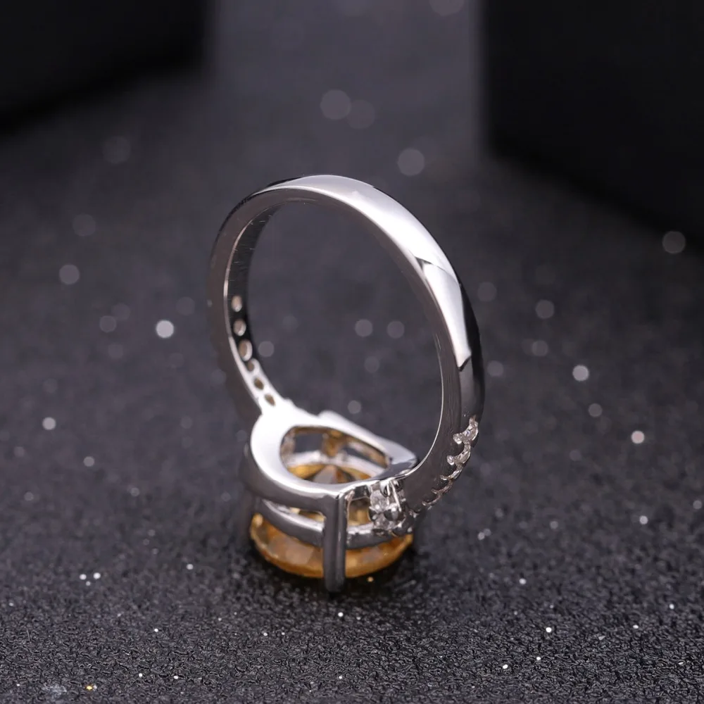 Кольцо женское из серебра 925 пробы с натуральным цитрином 2 66 карата | Украшения и