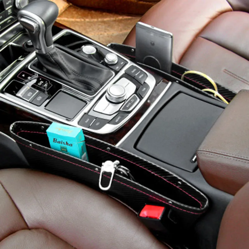 Универсальные карманы для автомобильных сидений из углеродного волокна