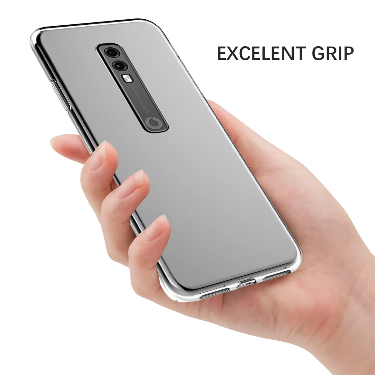 Для Vodafone Smart V10 чехол тонкий мягкий прозрачный ТПУ противоударный защитный