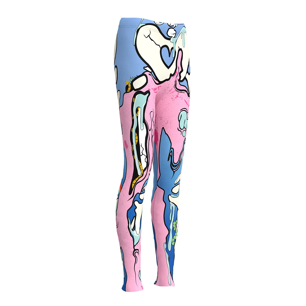 Новинка леггинсы для девочек на вечеринку в честь Хэллоуина с 3D принтом | Женская