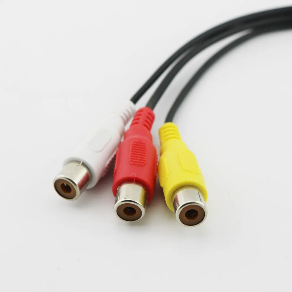Адаптер с USB папа на 3 RCA мама 1 шт. аудио конвертер видео av кабель провод для