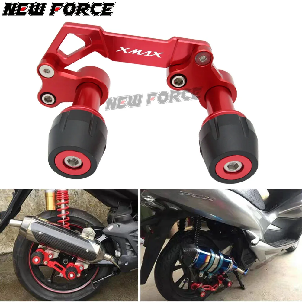 Мотоцикл задний анти столкновение слайдер Защита задняя ось глушитель труба