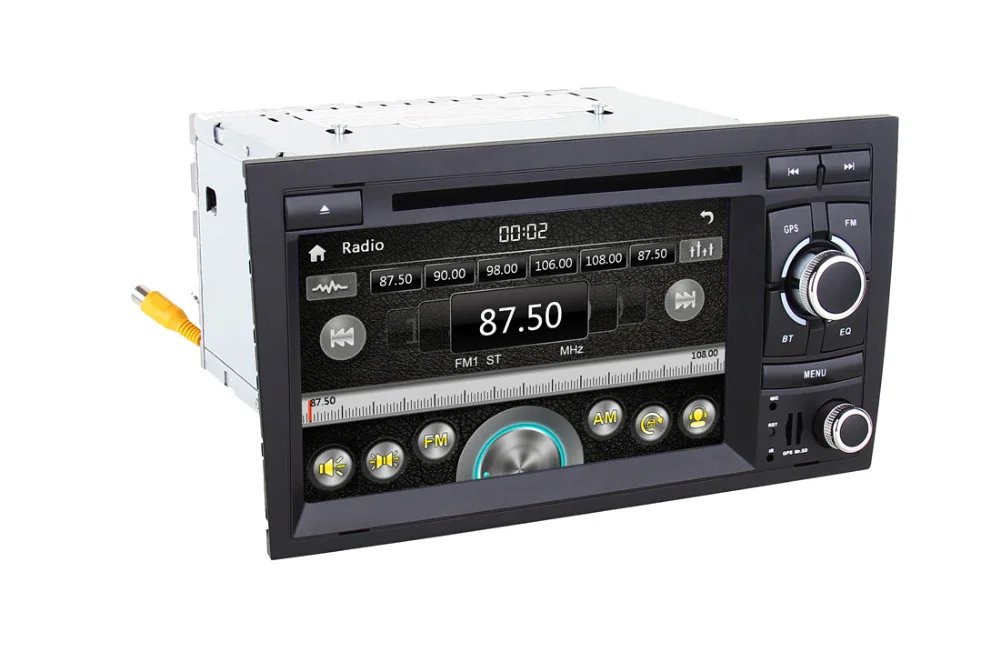 7 дюймовый автомобильный DVD плеер 2 Din для AUDI A4 2002 2008 с GPS навигацией стерео радио RDS