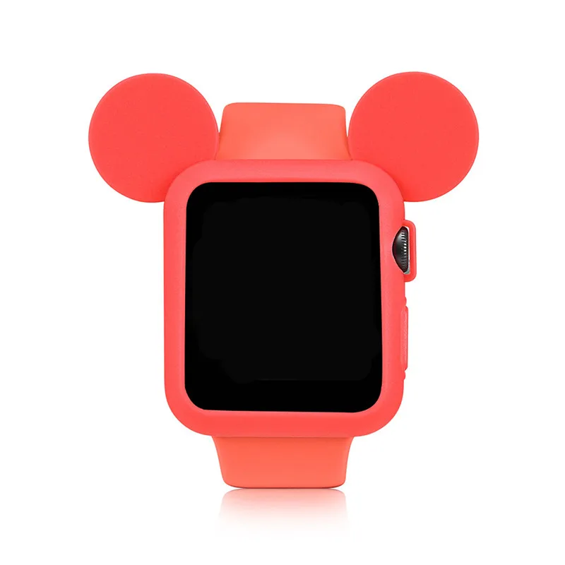 Мультяшный чехол часы чехол для Apple watch, версии 4/3/2/1 40 мм 44 мм, 42 мм, 38 мм, версия корпус наручных часов iwatch, 4 3-полосный Soft Защитная пленка для экрана защитная оболочка