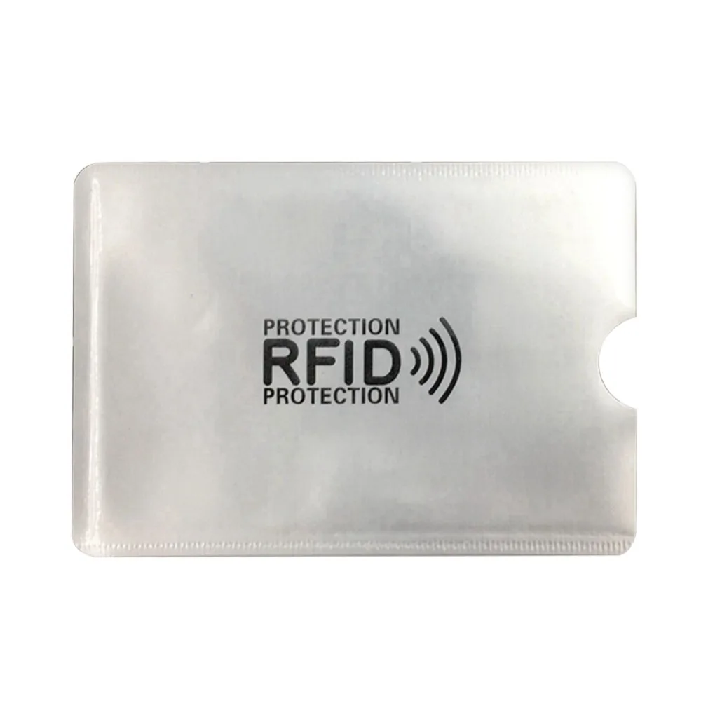 2 шт Анти Rfid считыватель замок кошелек Блокировка Id карты кредитница банк защитный Алюминиевый металлический корпус для карт Поддержка NFC 6,2*9,2 см