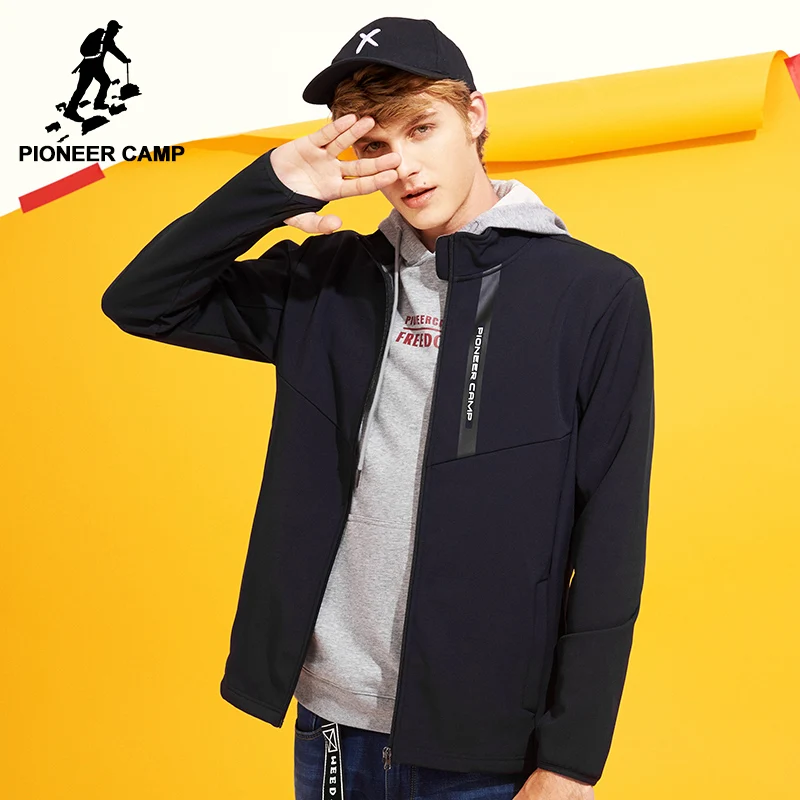Pioneer Camp ветровка куртка с капюшоном пальто Мужская брендовая одежда