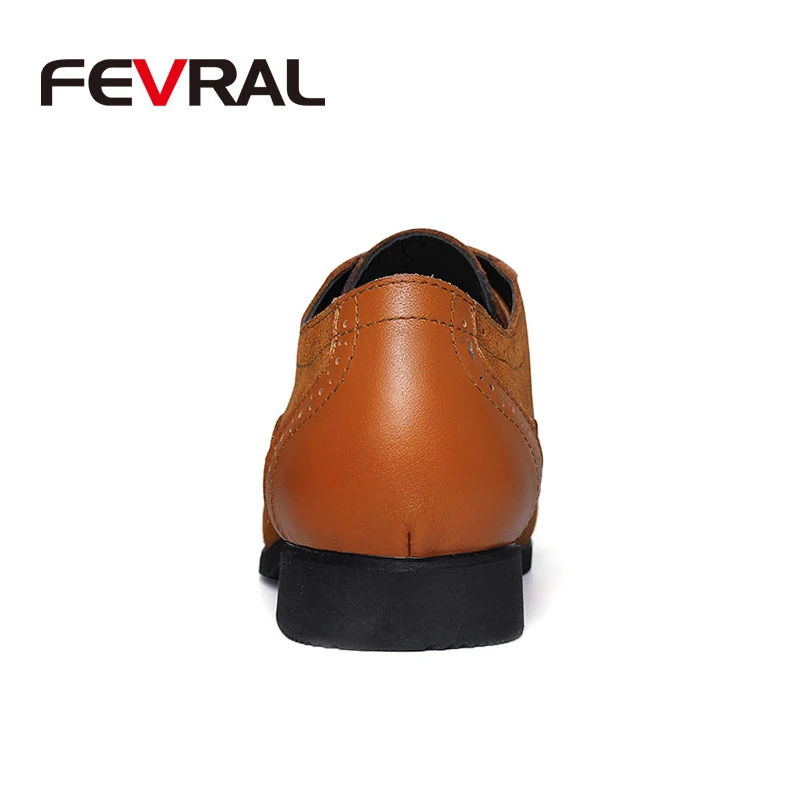 FEVRAL/Новинка 2020 года кожаная мужская обувь модная удобная повседневная Мужские