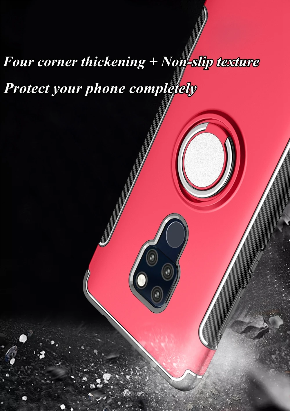 Противоударный чехол для huawei P20 lite Коврики 20 Pro P10 lite Honor 10 9 lite 8X8 7X P9 V10 Nova 3 3i играть P Smart держатель кольцо крышки