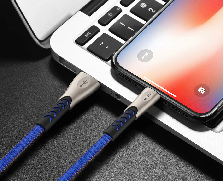 hoco кабель usb на лайтнинг быстрая зарядка и передача данных lдля Lightning зарядный провод с джинсовой оплеткой юсб плоский шнур зарядное устройство для Apple iPhone 5 6 7 iPad юсб зарядник для айфона айпада
