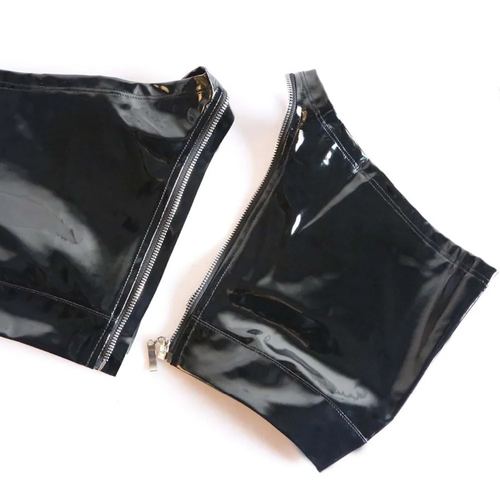 10 шт./лот модные сексуальные женские шорты из искусственной кожи панковские на