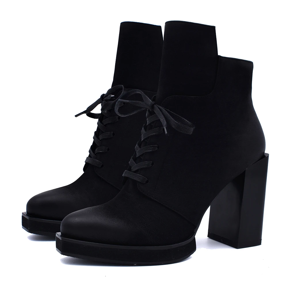 

DoraTasia Brand New Plus Size 35-40 high Heels Add Fur Winter Warm party women Boots Women Shoes Ankle Boots Shoes Woman