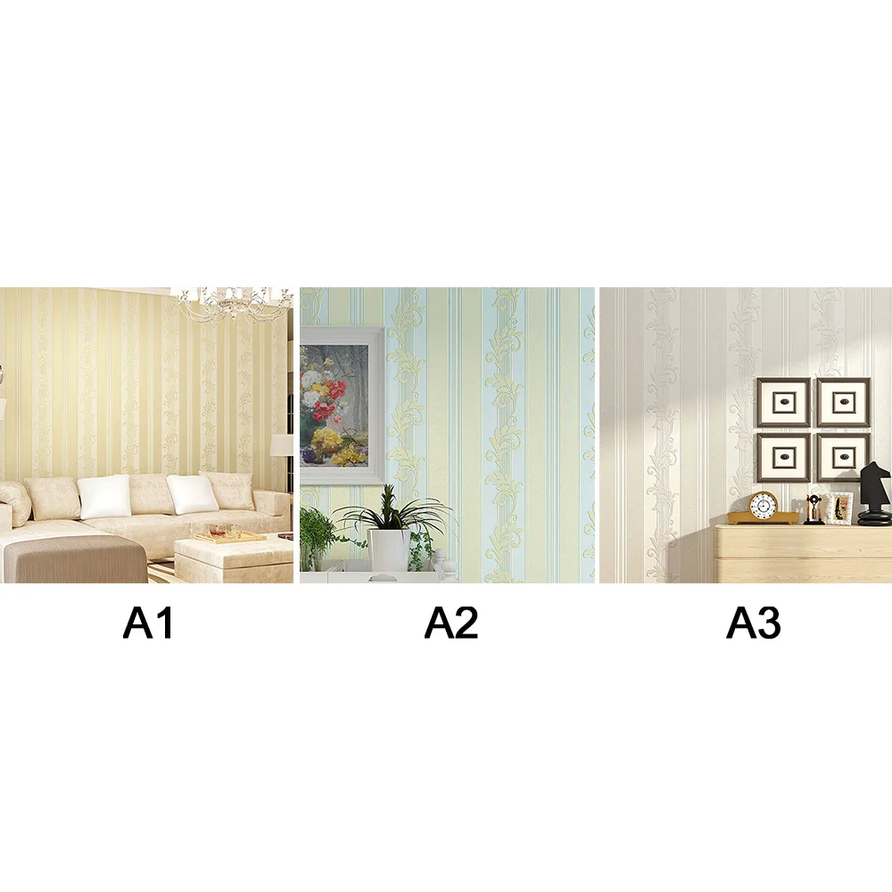 Европейский Дамаск спальня гостиная 3D тиснением ТВ нетканые обои новые|Наклейки на стену| |