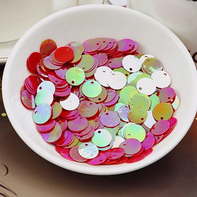 AB Red Issequins 600 шт 6 мм круглые Блестки DIY Швейные аксессуары Lentejuelas Para Manualidades ПВХ блестки для платья - Цвет: AB Red