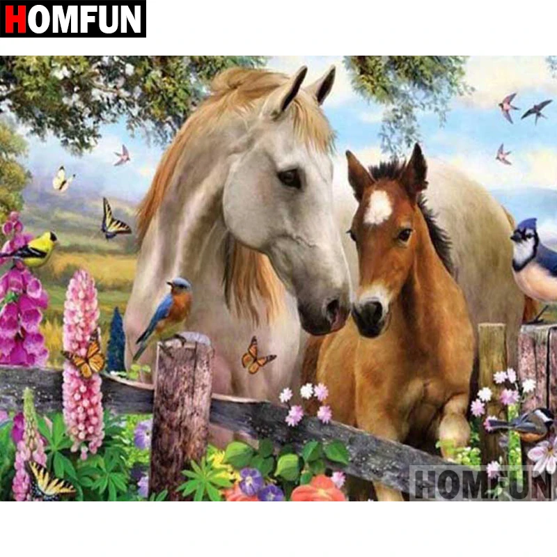 Алмазная 5D картина HOMFUN сделай сам полноразмерная/круглая вышивка крестиком