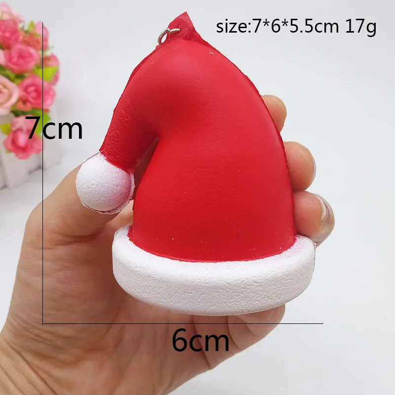 New Squishy Slow Rebound Christmas Hat PU Squeeze Toy Anti-pressure Decompression Gifts For Children | Игрушки и хобби
