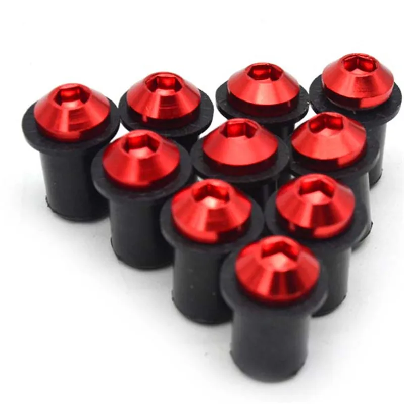 Универсальные болты с шипами для лобового стекла мотоцикла 5 мм 10 шт. винтовые