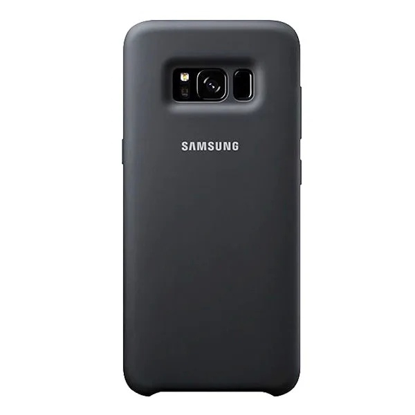 Black Официальный силиконовый чехол для Samsung Galaxy S8+ S8 плюс G9550 G9508 G950U SM-G9 SM-G955 S8 корпус телефона Модный мягкий чехол для задней крышки - Цвет: Black