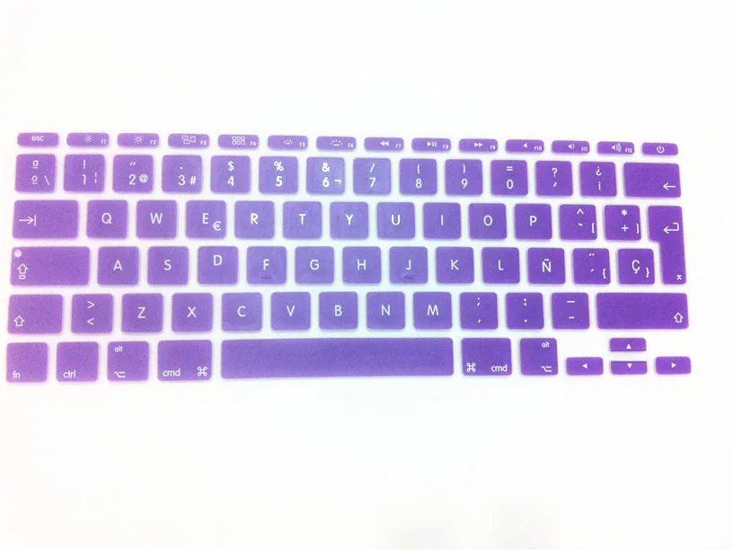 Для apple MacBook Air 11 6 дюймов &quotEU layout Испанский Великобритания/ЕС Силиконовый мягкий