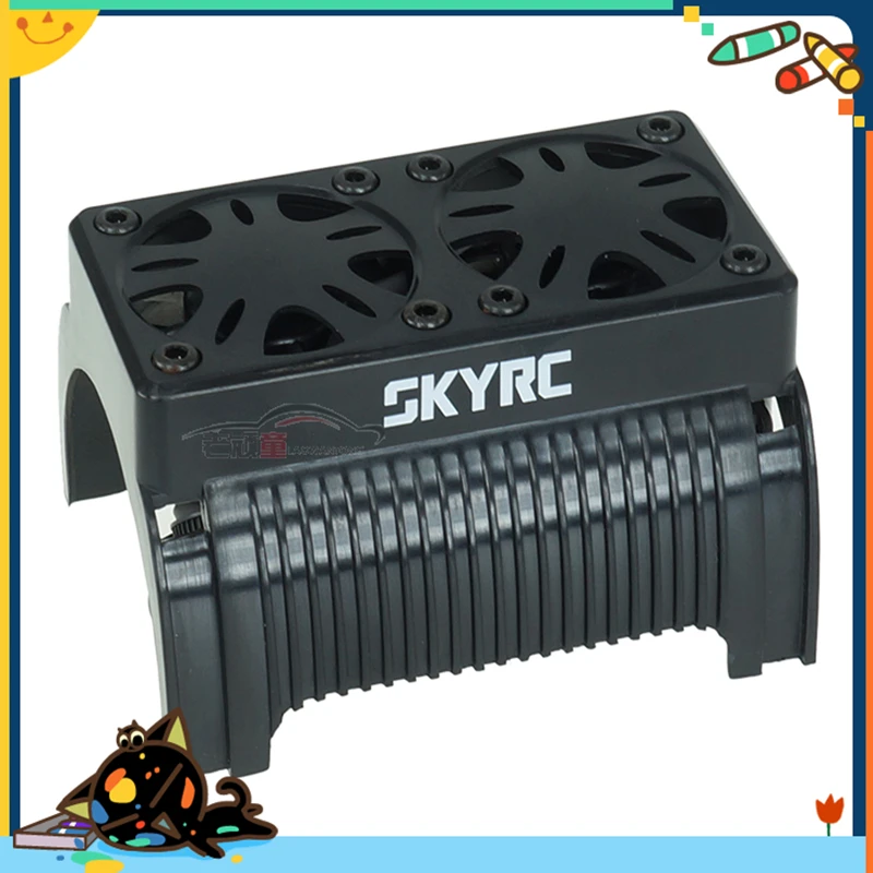 Моторный радиатор 2 вентилятора диаметром 55 мм подходит для 1/5 RC автомобиля |